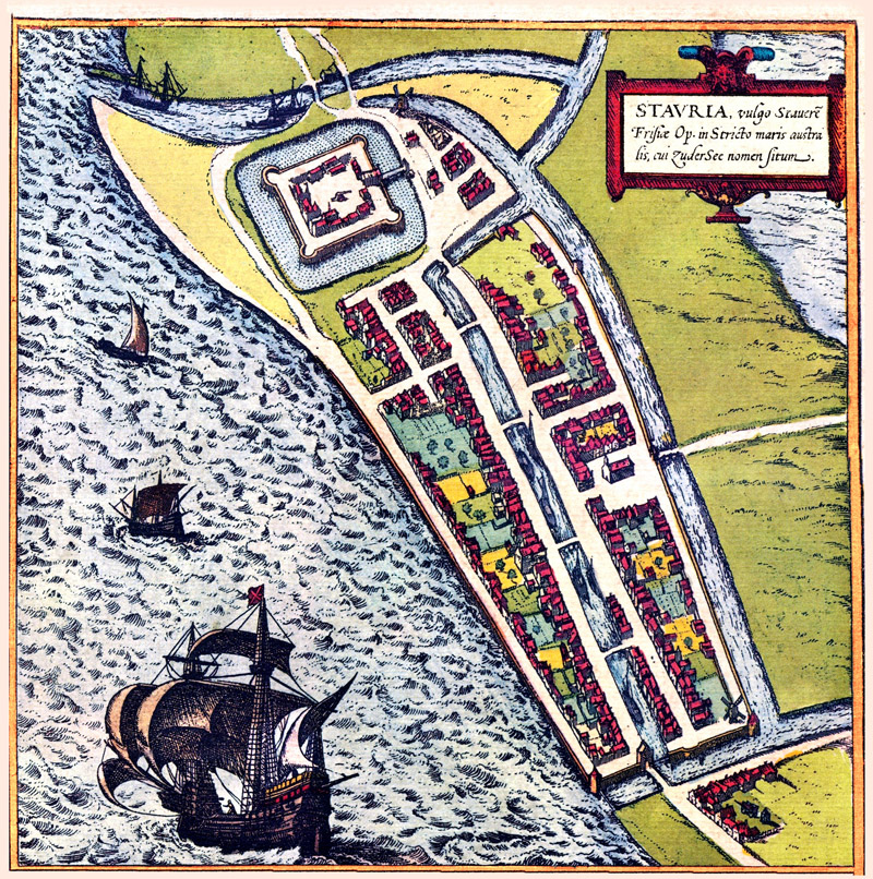 Stavoren 1594 Braun en Hogenberg